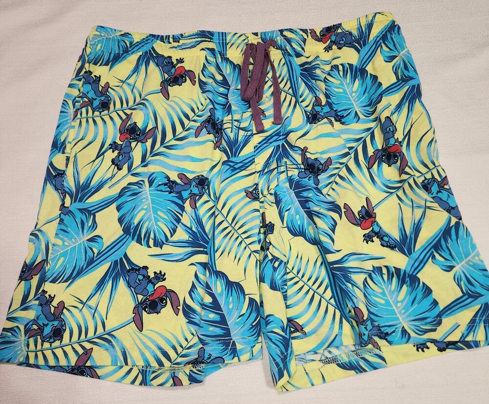 Stitch tropical pajama shorts size Extra Large men's